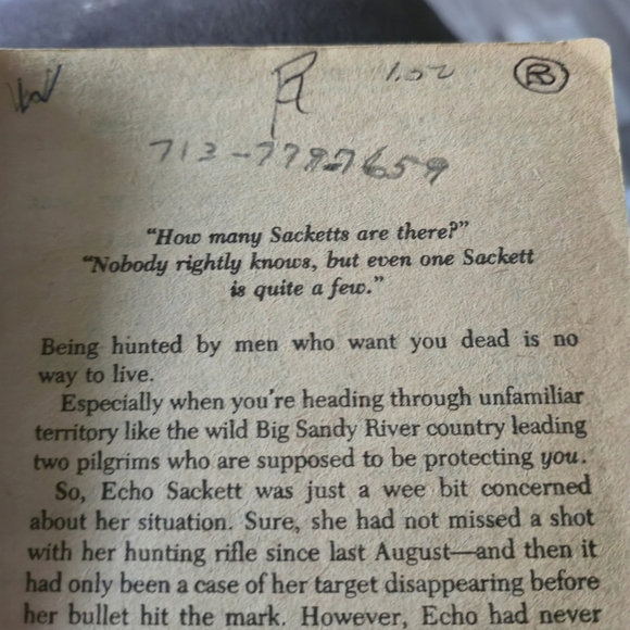 LOUIS L'AMOUR: Ride The River (The Sacketts #17) Vintage Western Paperback - Picture 4 of 10